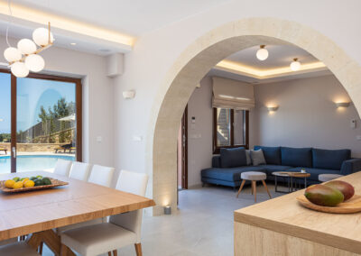 indoor Vardina Villa Chania Crete