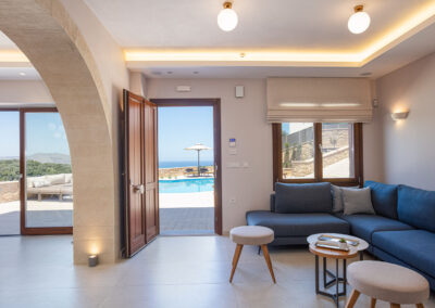 indoor Vardina Villa Chania Crete