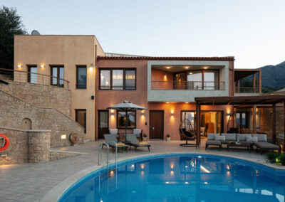 Outdoor Villa Vardina in Chania Crete