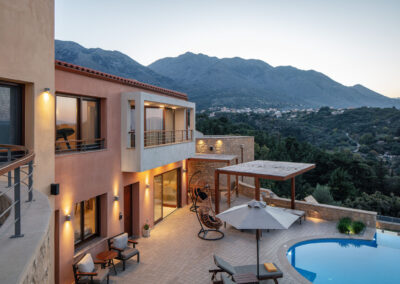 Outdoor Villa Vardina in Chania Crete
