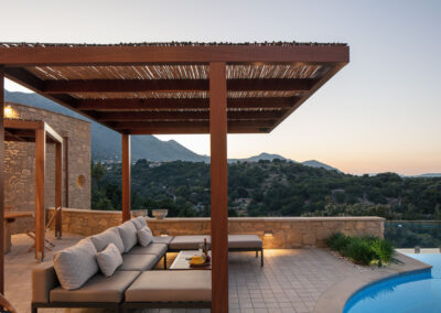 Outdoor Villa Vardina in Chania Crete