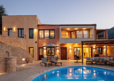 Outdoor Villa Vardina in Chania Crete