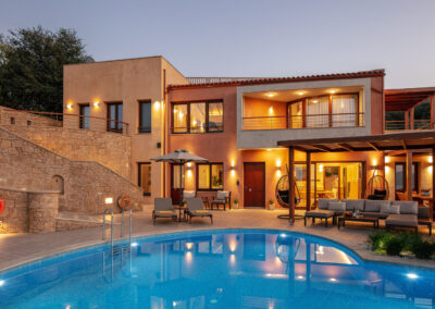 Outdoor Villa Vardina in Chania Crete