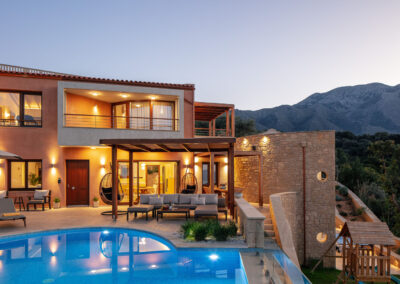 Outdoor Villa Vardina in Chania Crete