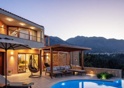 Outdoor Villa Vardina in Chania Crete