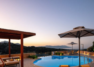 Outdoor Villa Vardina in Chania Crete