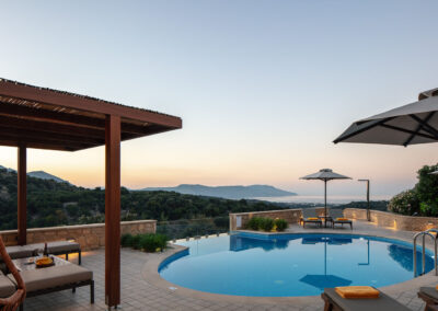 Outdoor Villa Vardina in Chania Crete